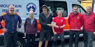 Aberglaslyn Mountain Rescue Team's thanks to allotment group