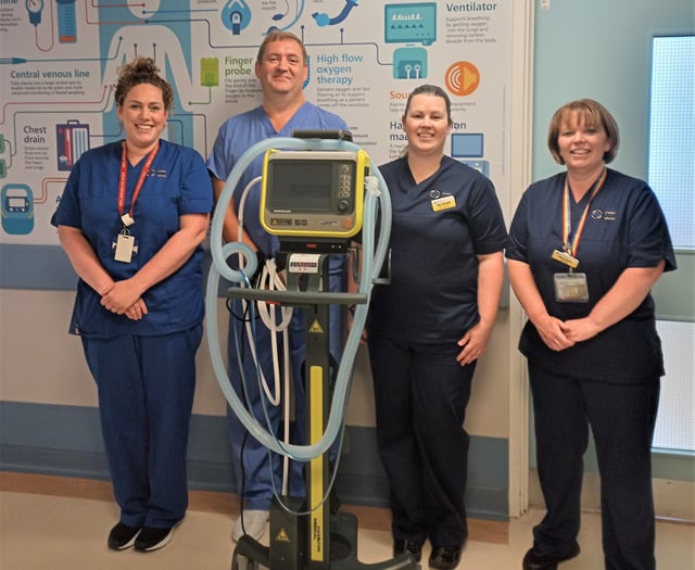 Donations fund new technology for Withybush critical care patients