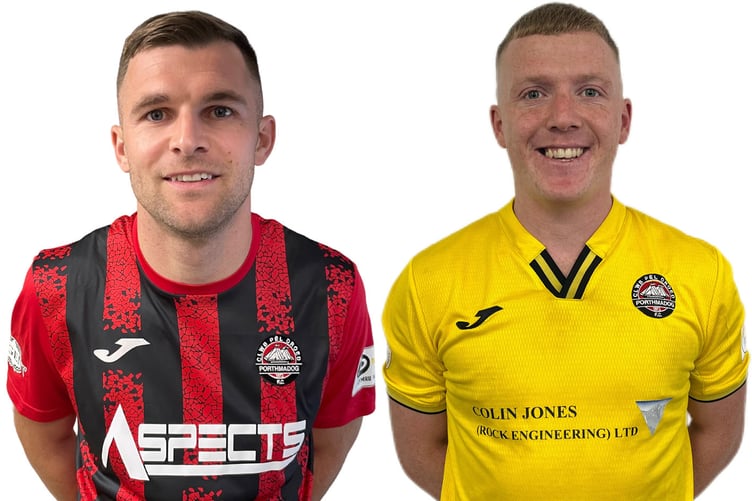 Port goalscorers Danny Brookwell and Ashley Owen