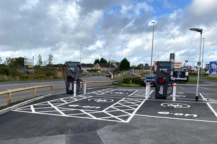 Cross Hands EV charging hub