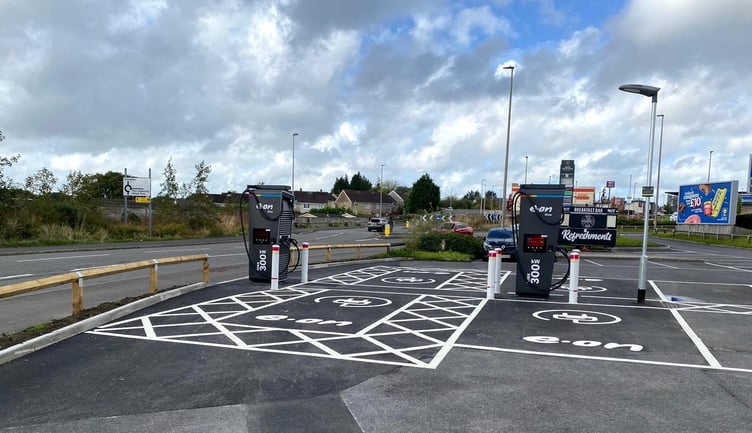 Cross Hands EV charging hub