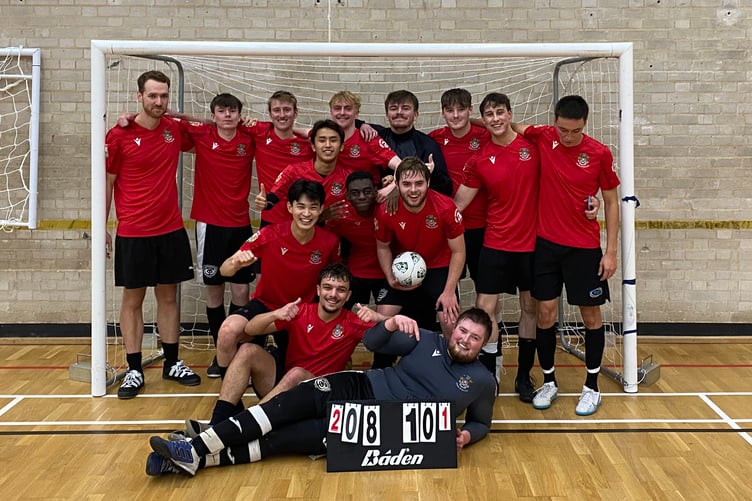 Aberystwyth University Futsal team have won their first away game