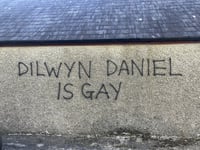 Vandal calls Tregaron football manager "gay" in graffiti attack