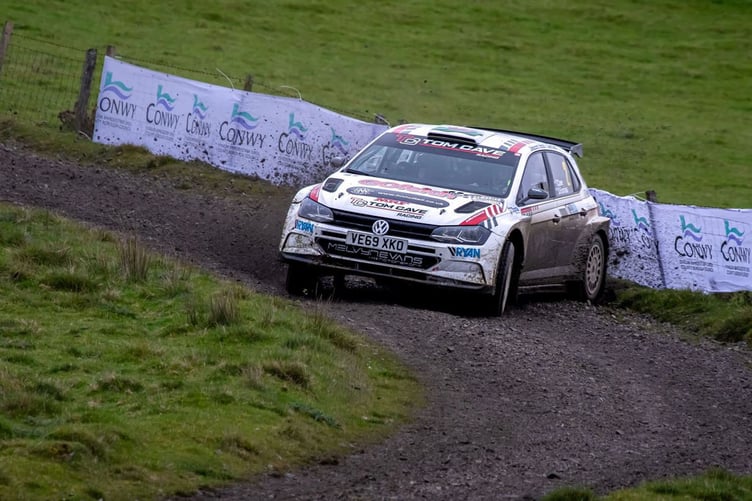 Tom Cave is hoping to defend his Cambrian Rally crown