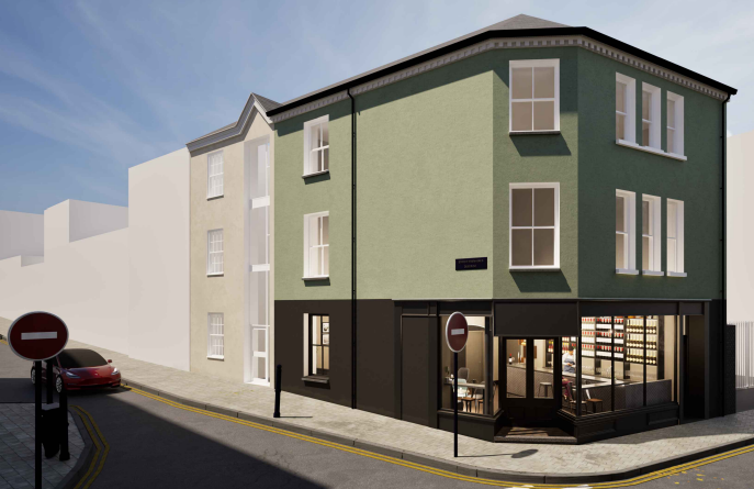 Artists impression of the work to the building on Chalybeate Street