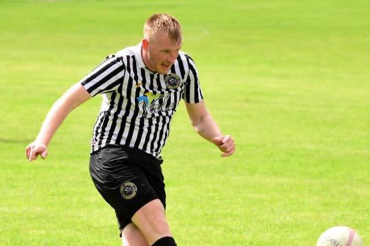 Bow Street Reserves' Lee Crumpler notched a hat-trick against Llanidloes Reserves