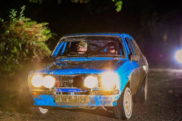 Cilwendeg winners 2023, Chris Richmond Hand (TVMC) and navigator Shaun Richards (Carmarthen Motor Club)