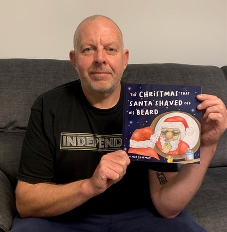 Mat Chapman with his first published book