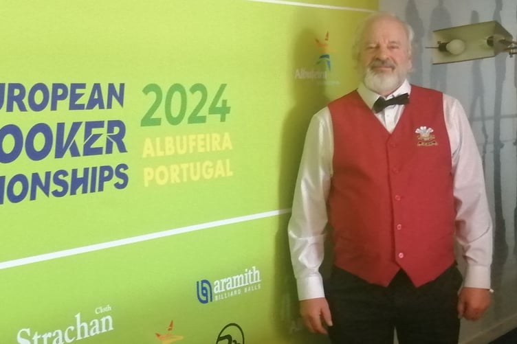 Barry Brown at the European Snooker Championships