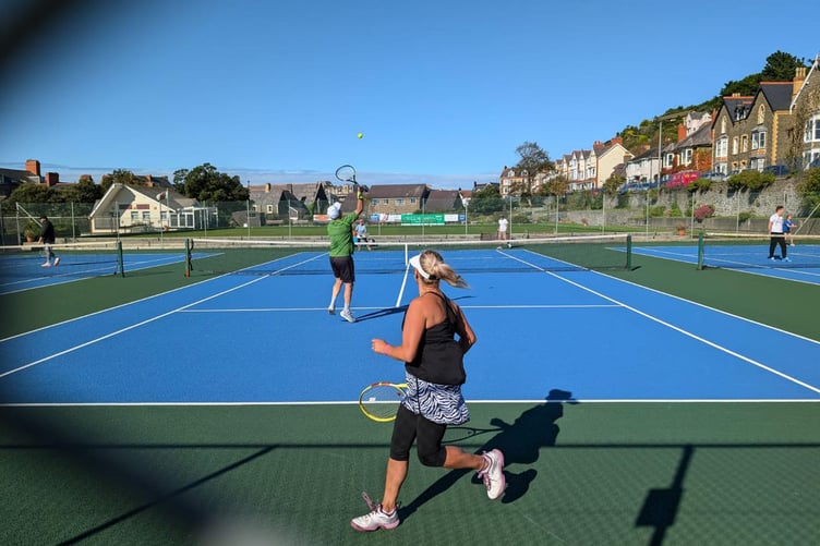 The competition was fierce at Aberystwyth Tennis Club's whist drive competition