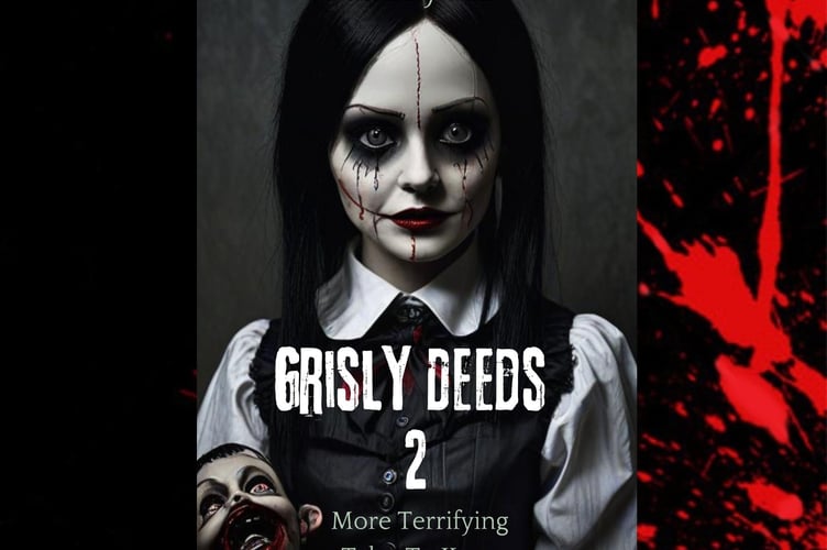 The cover of the grisly book