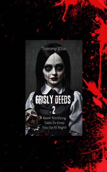 The cover of the grisly book