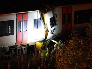One man dies and 15 people hospitalised following train crash