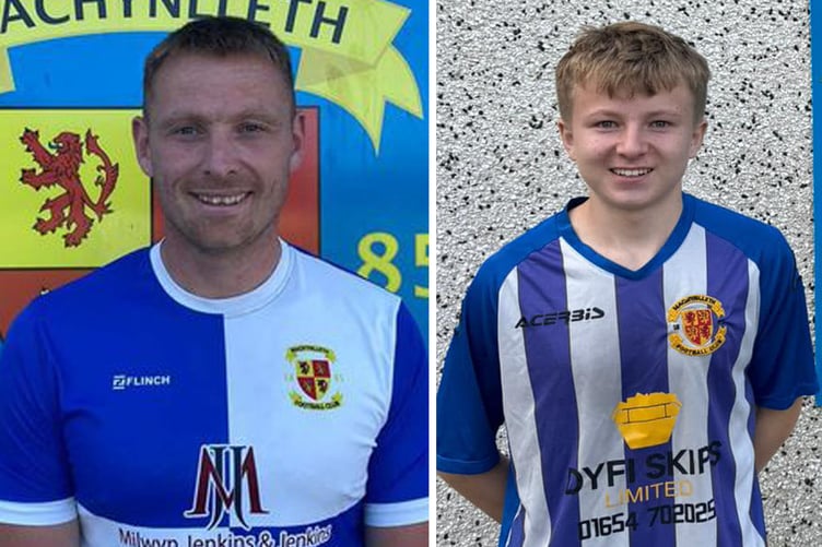 New Machynlleth signings Gareth Hughes and Morus Griffiths
