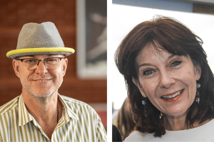 Film producer Huw Penallt Jones, and esteemed Archdruid of the National Eisteddfod, Mererid Hopwood