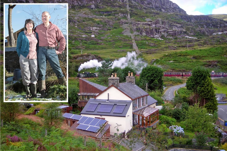 John and Ceilia Whitehead (inset) and Bryn Elltyd, Tanygrisiau (main)