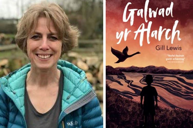 Gill Lewis yw awdur gwreiddiol y nofel