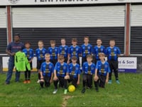 Penparcau FC youths thank sponsors for smart new kit