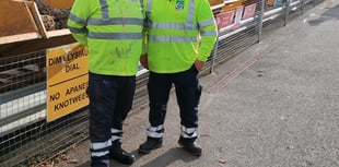 Gwynedd waste staff wear pink for breast cancer month
