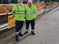 Gwynedd waste staff wear pink for breast cancer month