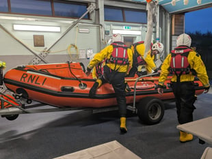 Hallowe'en party interrupted as lifeboat crew called out