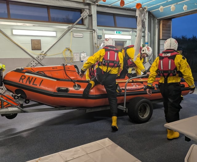 Hallowe'en party interrupted as lifeboat crew called out