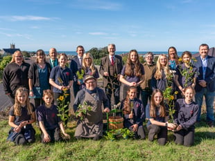 Climate Change minister chats biodiversity with Aberaeron pupils