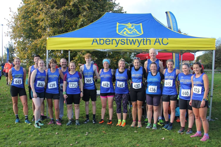 Aberystywth AC Womens, under 17s and 65 plus cross country team