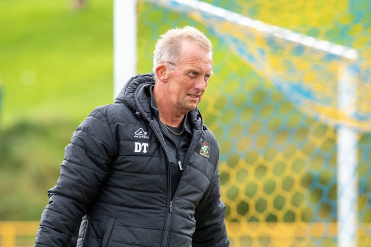Barry Town United AFC v Aberystwyth Town FC, Nathaniel MG Cup 23/24, Jenner Park Stadium, 5/8/23:
Aberystwyth Town assistant manager Dave Taylor.
Pic by Andrew Dowling/FAW