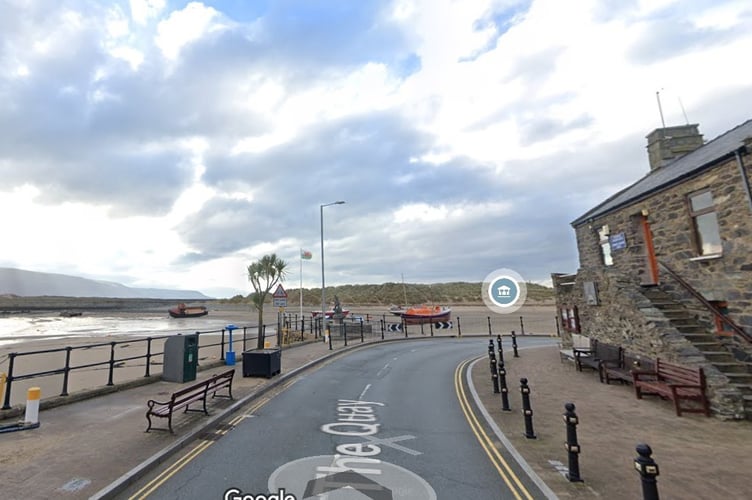 Barmouth harbour and harbour master's office. Photo: Google map