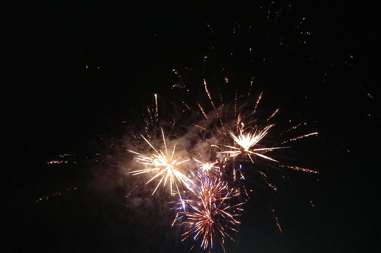 There was a fabulous firework display at Clarach on Saturday