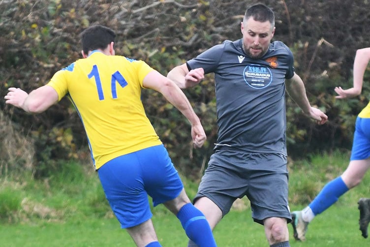 Paul Grant netted a couple of penalties for Tywyn Bryncrug (Photo: Doris O'Keefe)