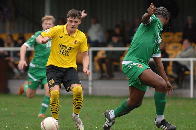 Dolgellau were made to work for their three points against Llansantffraid (Photo: Rod Davies)