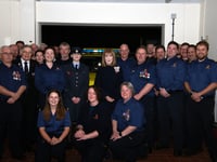 Coastguard volunteers presented with medals from the King