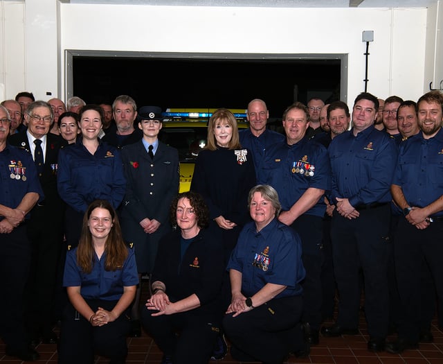 Coastguard volunteers presented with medals from the King