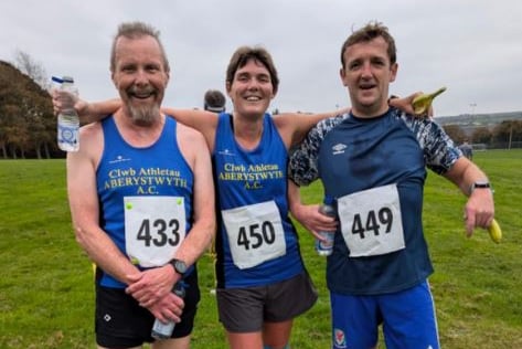 Aber AC runners at the Cardigan Mayor's 10k
