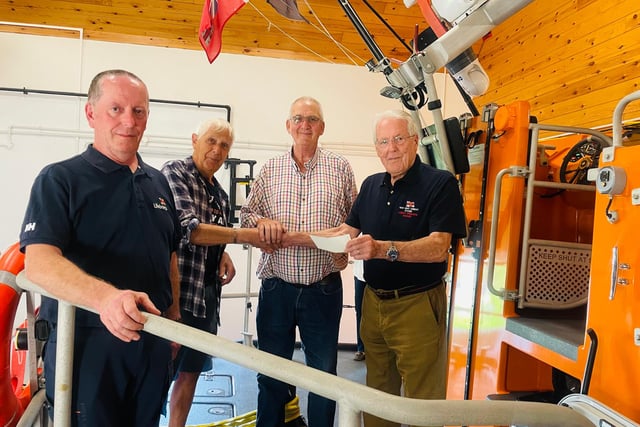 Generous donation boosts New Quay RNLI’s lifesaving efforts