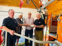Generous donation boosts New Quay RNLI’s lifesaving efforts