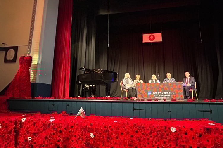 The powerful scene in Criccieth Memorial Hall