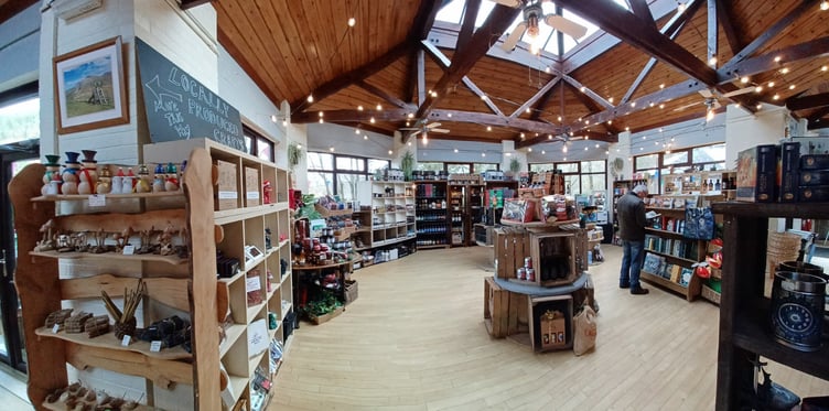 The pop-up Corris Crafts Christmas shop