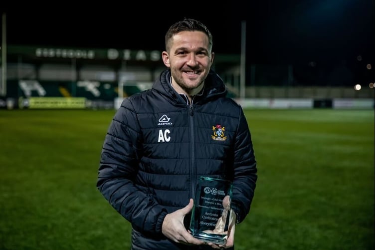 Corbs was named manager of the month in November 2021