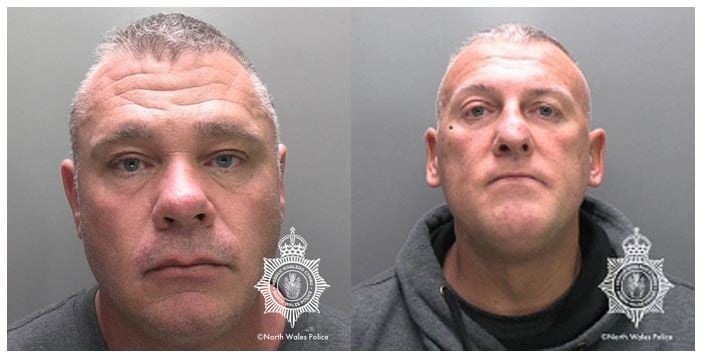 Lee Ablitt and Christopher Thompson. Photo: North Wales Police