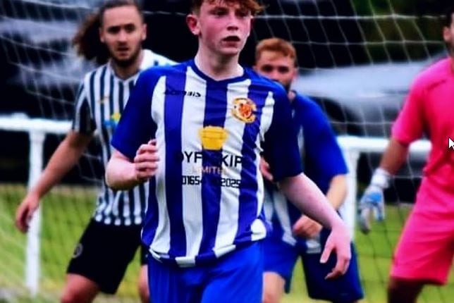 Machynlleth player of the match Liam Sully