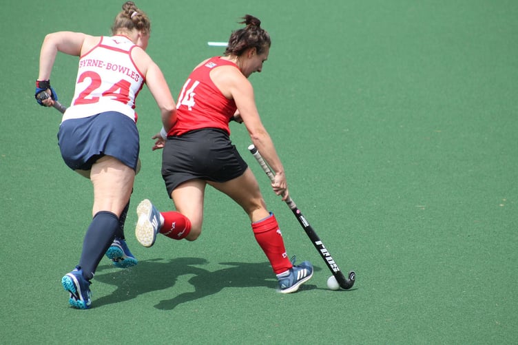 Amelia battling England in the semi finals