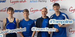 Aber tumbling coach and trio of gymnasts picked for national team