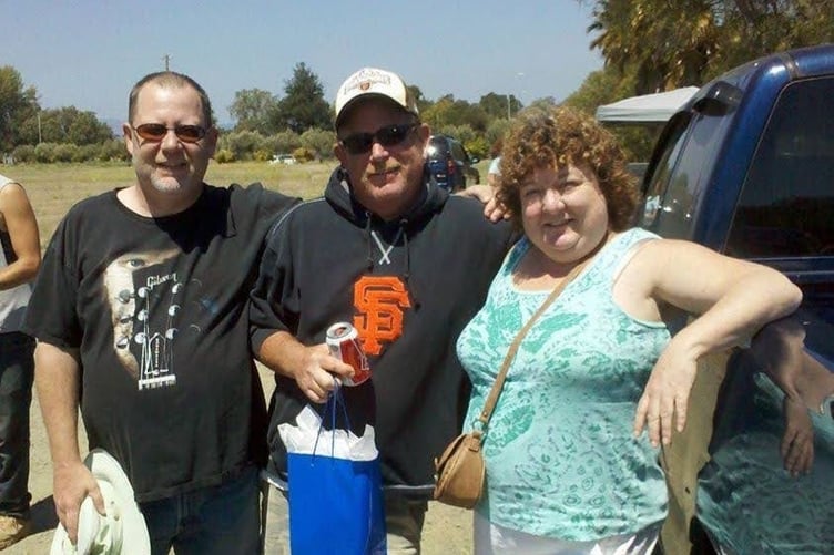 The Eatons - Joe, 58, brother Bill, 68, and sister Dianna, 45.