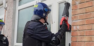 Dramatic footage of Gwynedd drug raids released as 19 are arrested