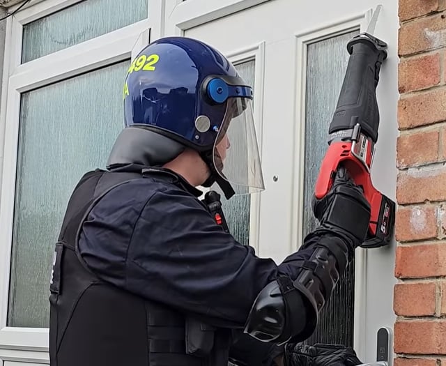 Dramatic footage of Gwynedd drug raids released as 19 are arrested