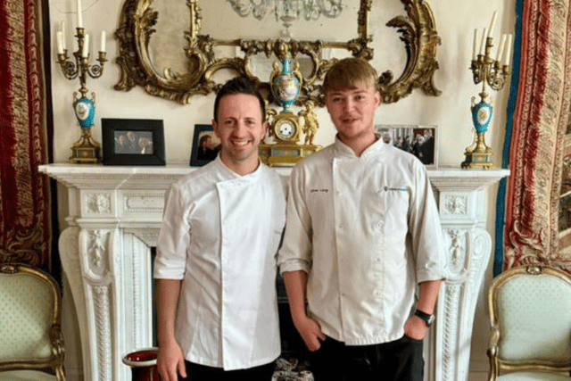 Oliver trains with renowned Chef at Italian Embassy in London