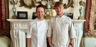 Oliver trains with renowned Chef at Italian Embassy in London